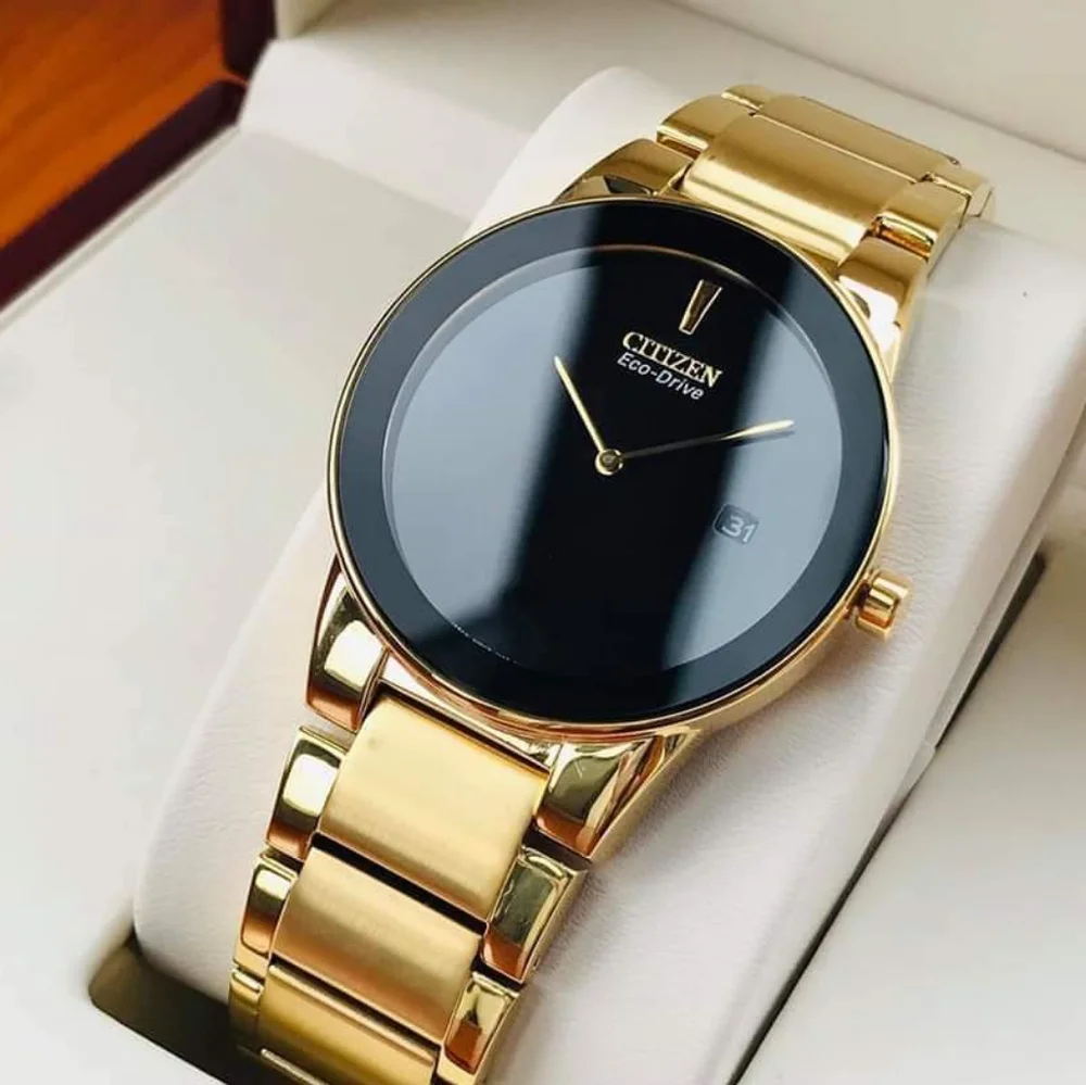 ***NEW*** CitizenAxiom Black Dial Gold-tone Men's Watch AU1062-56E - Picture 3 of 13